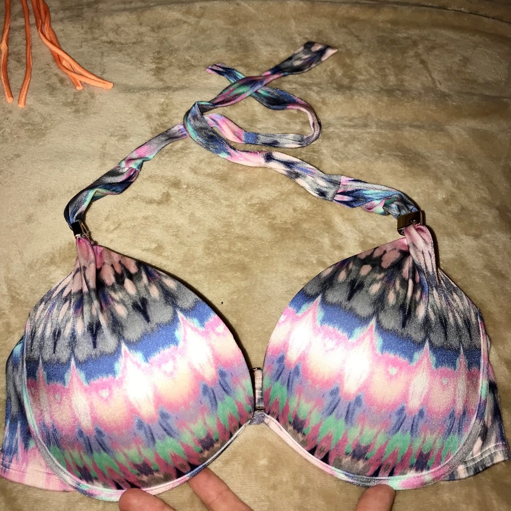 Victoria Secret Multi-Colored Push Up Bikini Top